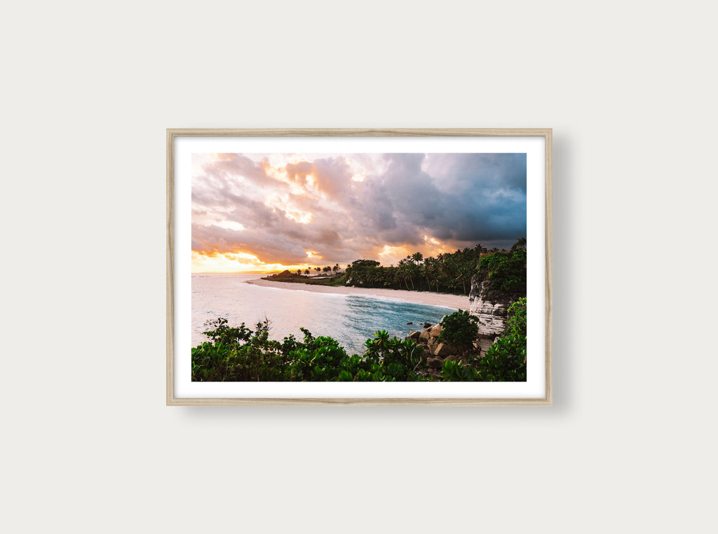 Coucher de soleil dans la baie