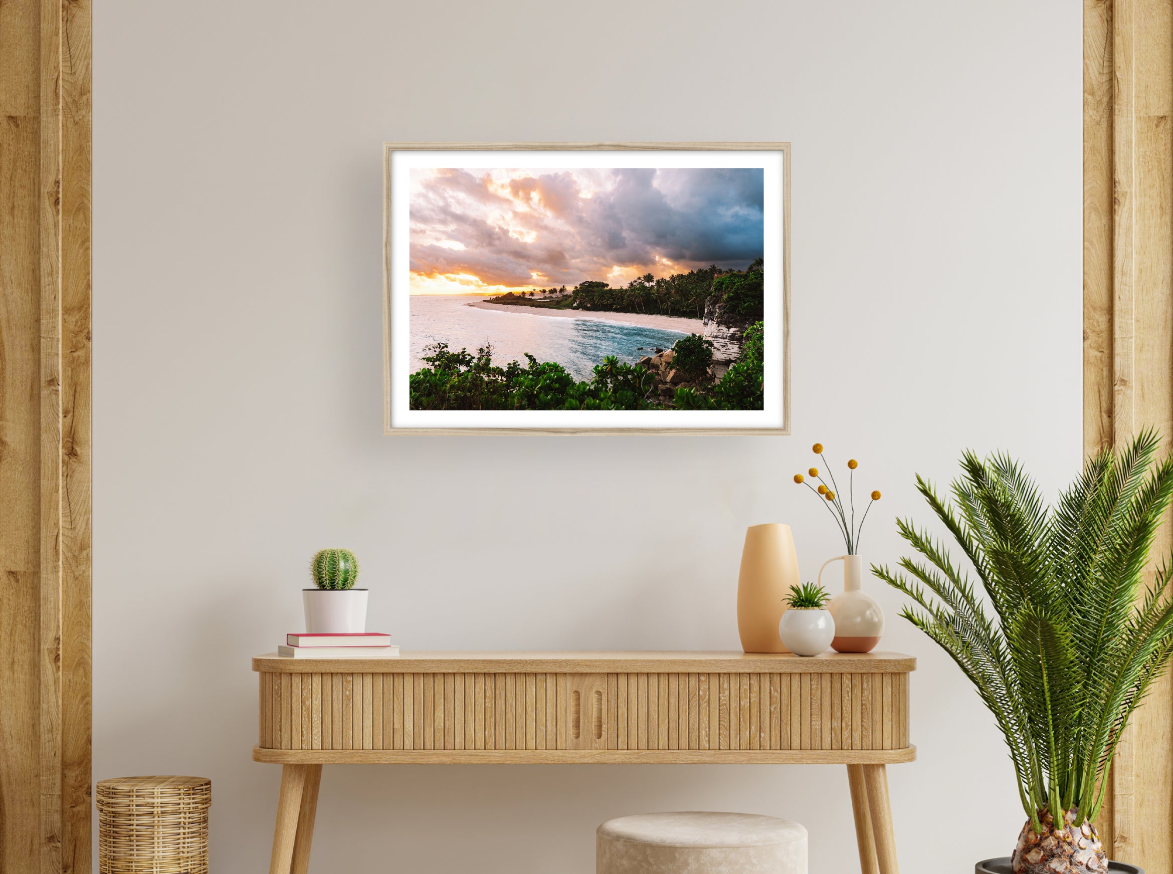 Coucher de soleil dans la baie