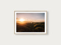 Coucher de soleil sur les collines