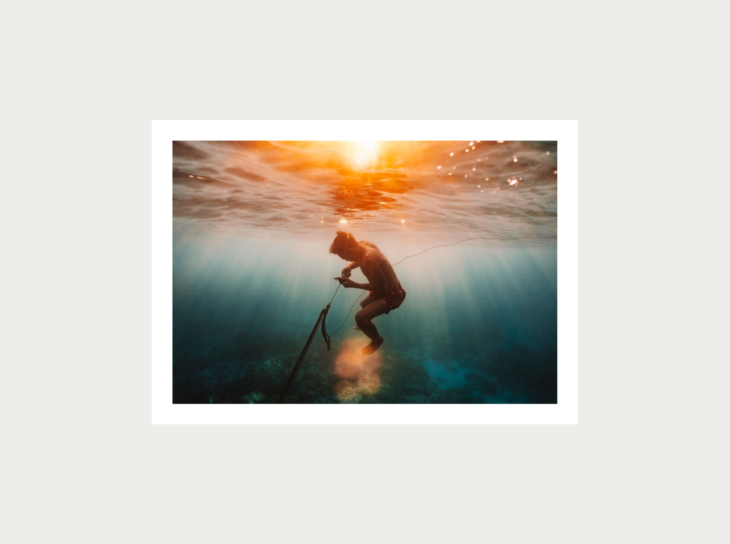Le coucher de soleil du pêcheur