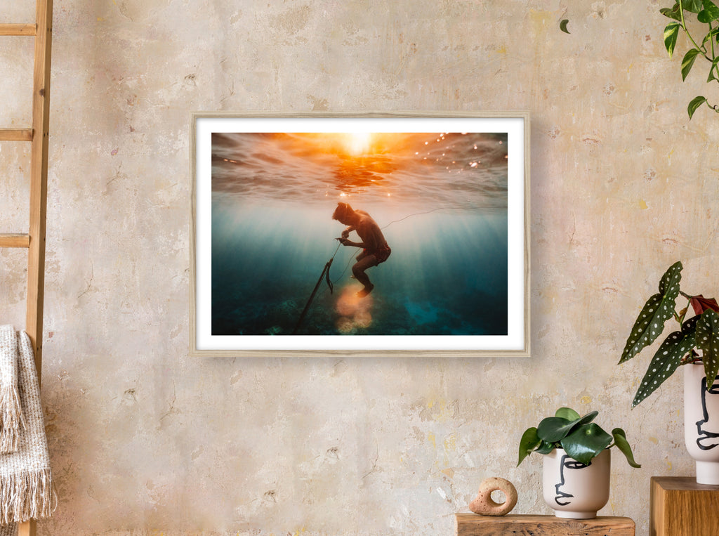 Le coucher de soleil du pêcheur
