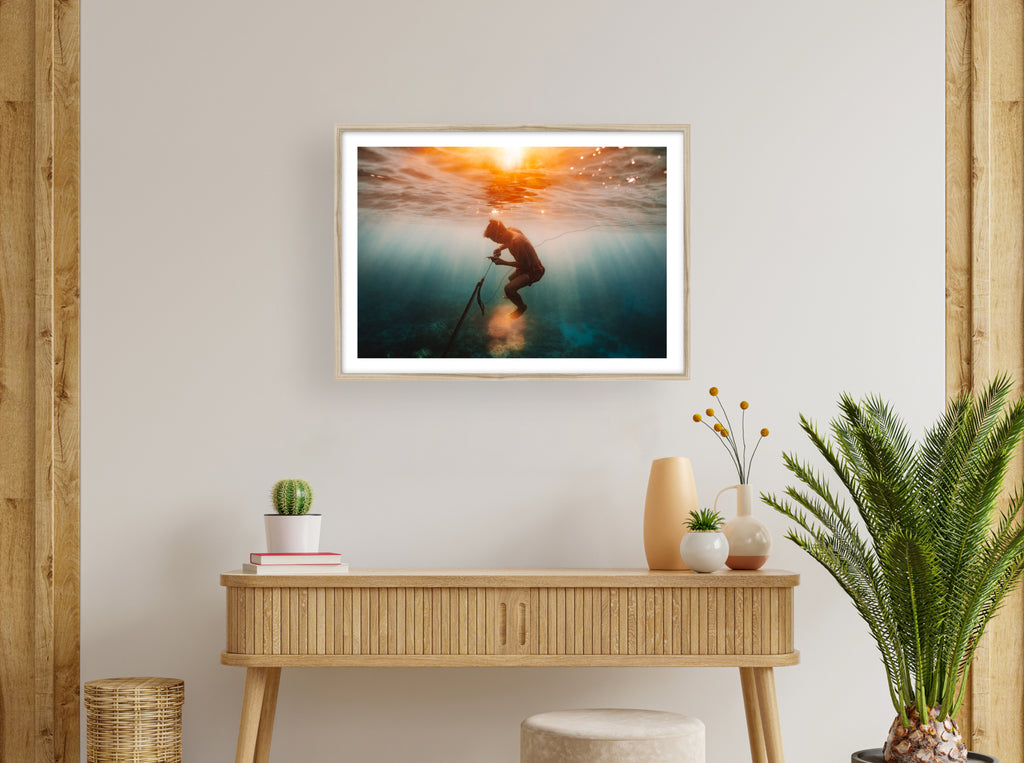 Le coucher de soleil du pêcheur