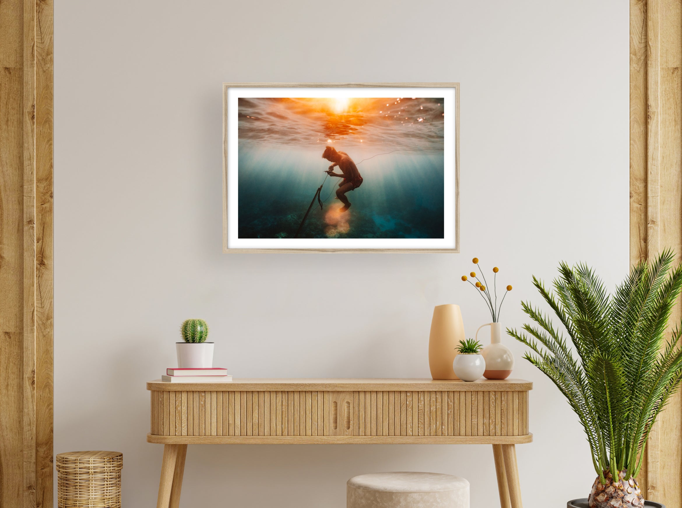 Le coucher de soleil du pêcheur