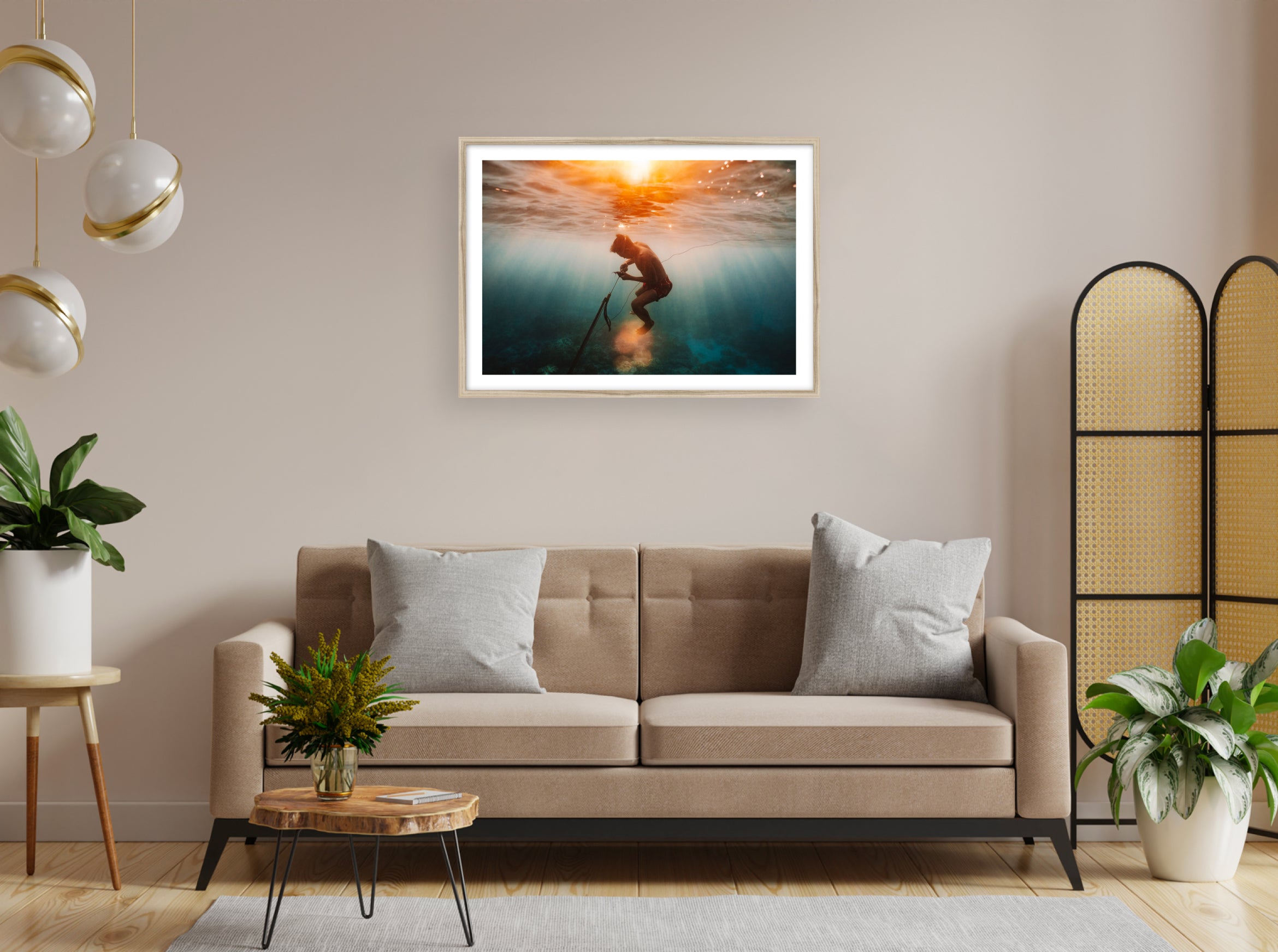 Le coucher de soleil du pêcheur
