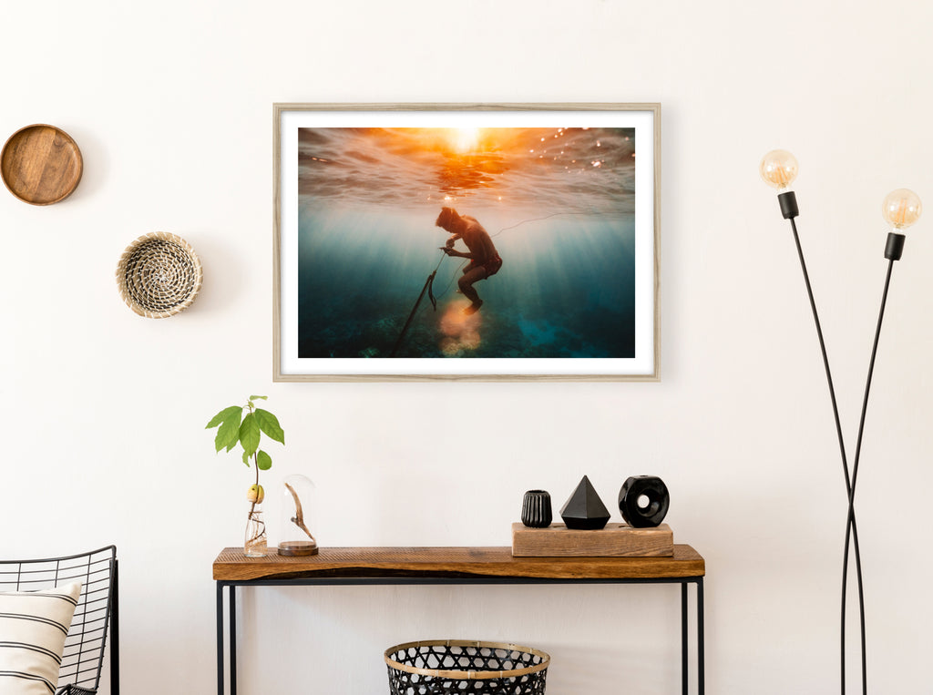 Le coucher de soleil du pêcheur